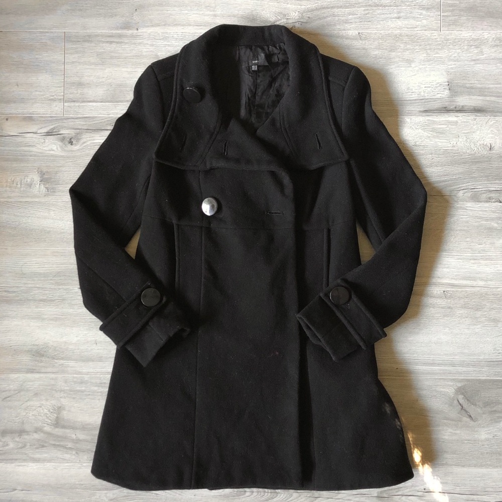 Zara Wool Peacoat